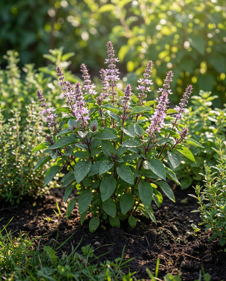Cinnamon Basil Seeds Ocimum Basilicum Organic Annual Herb