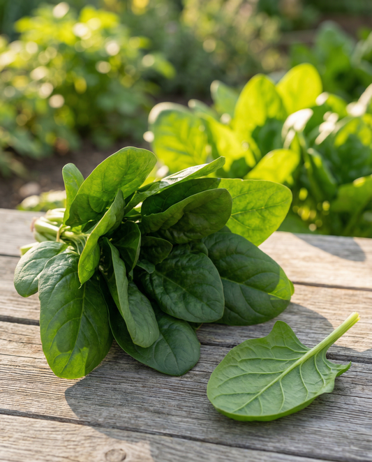 Spinach Early Giant Leaf Seeds Organic Spinacia Oleracea Annual