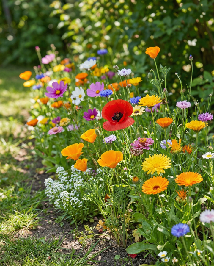 Friendly Flowers Seed Mix Annual 25 M2 Coverage 20 Varieties