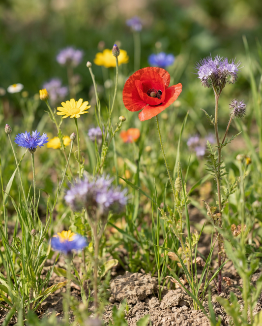 Ladybird Flower Mix Seeds Annual 25 M2 Scatter Box Mix