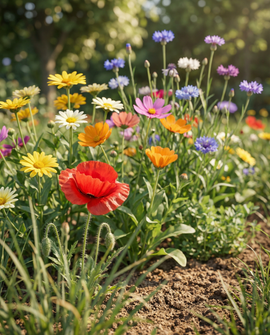Friendly Flowers Summerflowers Seeds Annual Mix 15m2 Pack