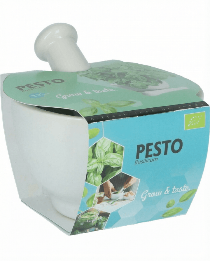 Basil Seeds Organic Ocimum Basilicum Herb Mortar Set