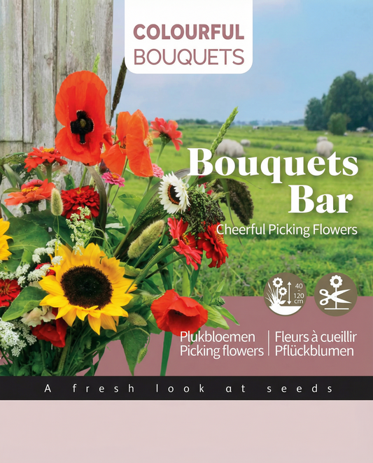 Picking Flowers Seeds Colourful Annual Mix Bouquet Bar Kit