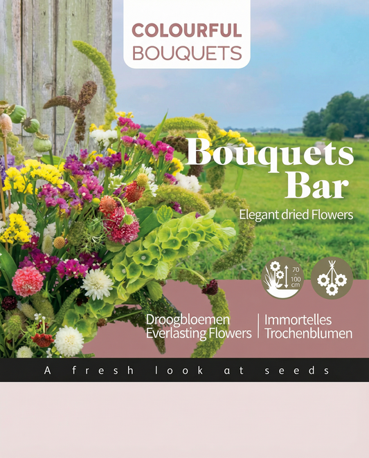 Everlasting Flowers Seeds Annual Dried Bouquet Mix 70 To 100 Cm