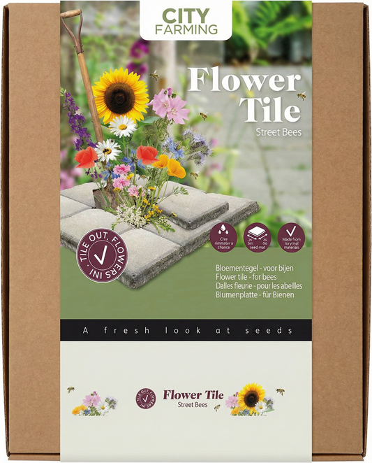 Flower Tile For Bees Seeds Annual Mix 30x30cm