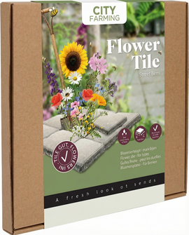 Flower Tile For Bees Seeds Annual Mix 30x30cm