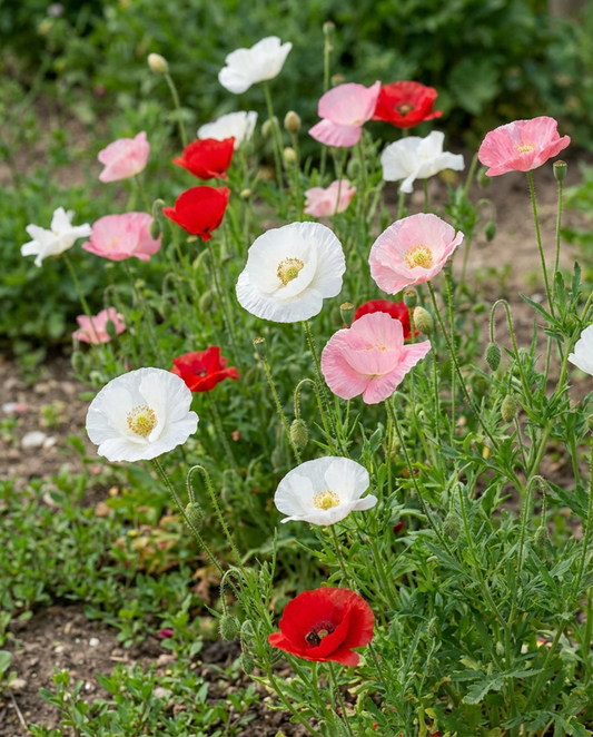 Poppy Seeds Mother Of Pearl Papaver Rhoeas Annual