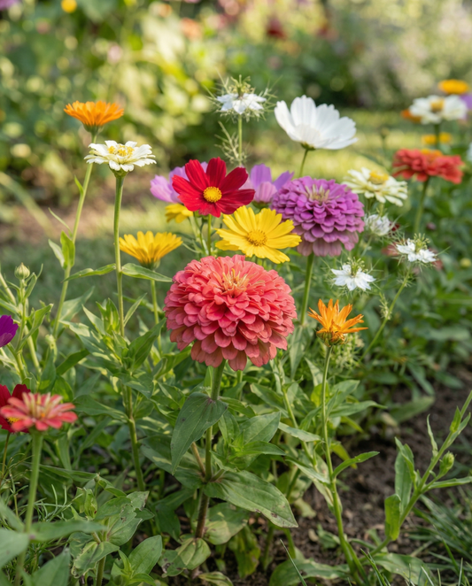 Cut Flowers Seed Tape Annual Mix 7.5 M Pre Sown Ribbon