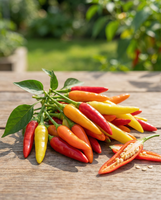 Rawit Pepper Seeds Capsicum Frutescens Annual Mix
