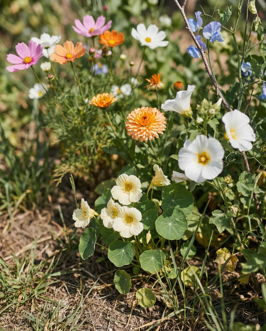 Flower Seed Collection Annual Beginner Mix With Labels Pencil Instructions