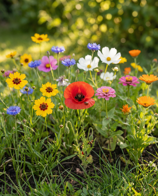 Flowers For Ladybirds Seeds Annual Flower Mix 15m2 Coverage