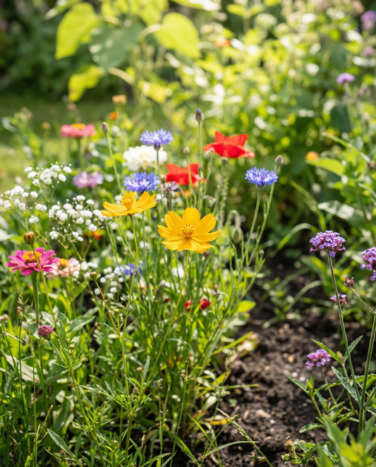 Roadside Flower Seeds Annual Mix 15m² Coverage