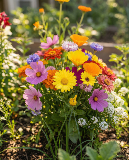 Summer Flowers Seeds Annual Mix 15m2 Sprinkle Box