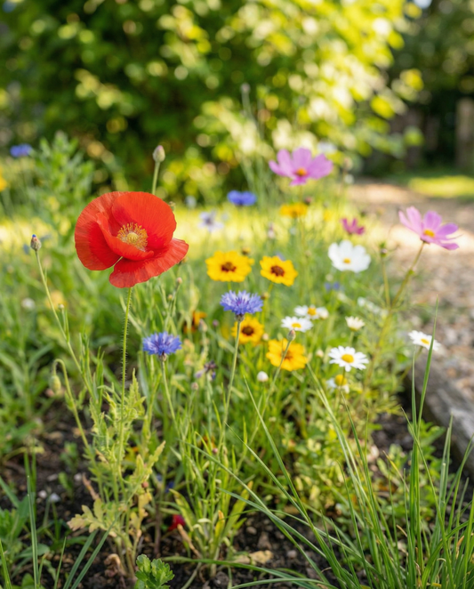 Roadside Wildflower Mix Seeds Annual 25m2 Coverage