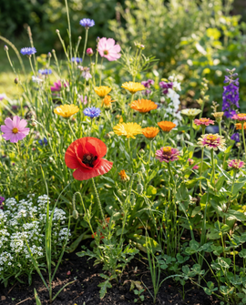 Graines de mélange de fleurs d'été annuel 25m² couverture mélange