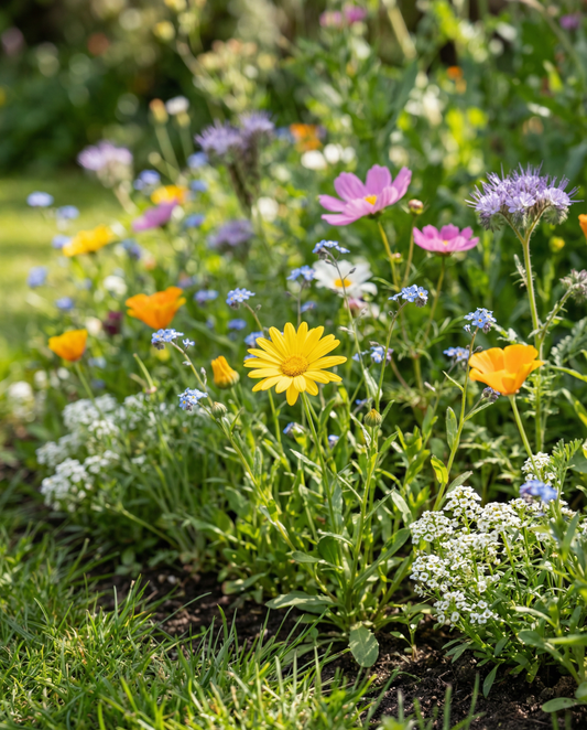 Flowers For Bees Seeds Annual Mix 50m2 Coverage Low Growing