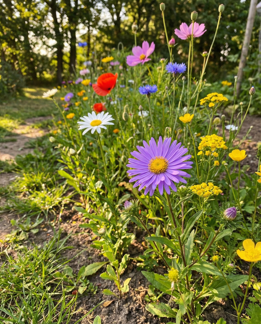 Roadside Flowers Seeds Mix 50m² Low Maintenance 20 Varieties