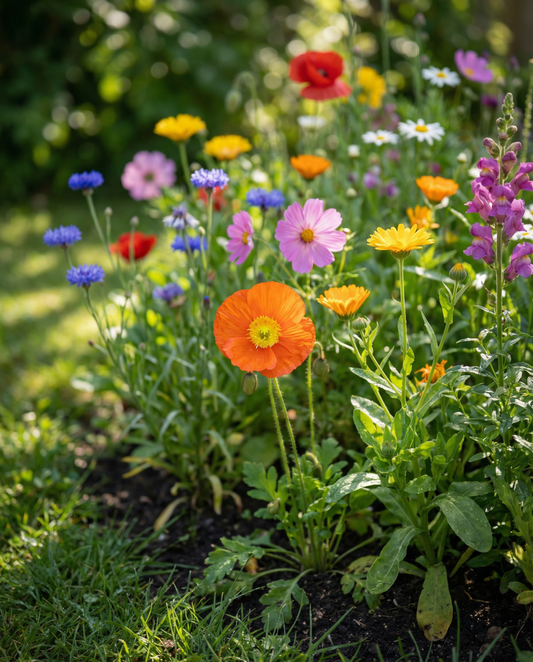 Summer Flower Mix Seeds Annual 100 M2 Coverage 400 G Pack