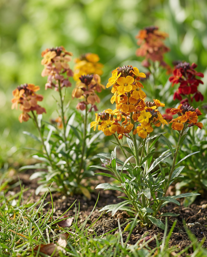 Wallflower Seeds Tom Thumb Mixed Biennial Erysimum Cheiri
