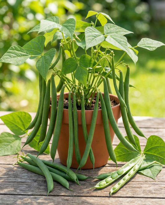Bush French Bean Compass Seeds Phaseolus Vulgaris Annual