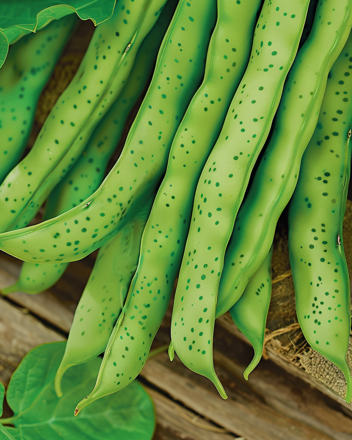 Romano Bean Seeds Phaseolus Vulgaris Speckled Disease Resistant