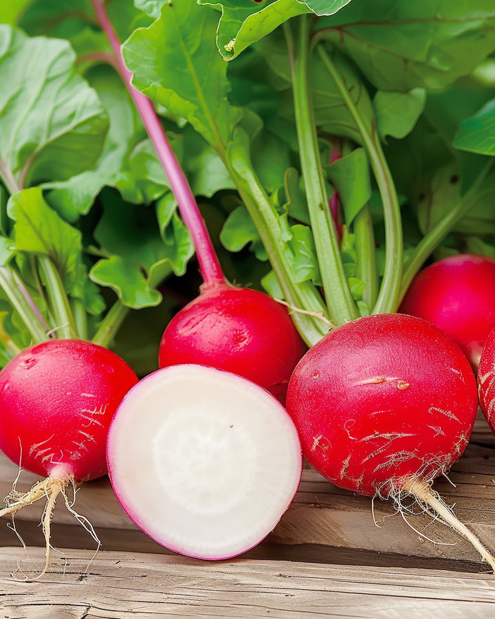 Radish Seeds Gaudry 3 Raphanus Sativus Round Red White Tip