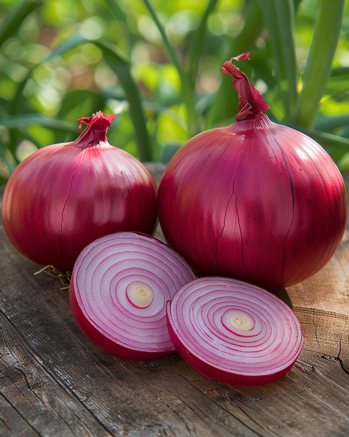 Red Onion Seeds Allium Cepa Early Round Red Bulbs