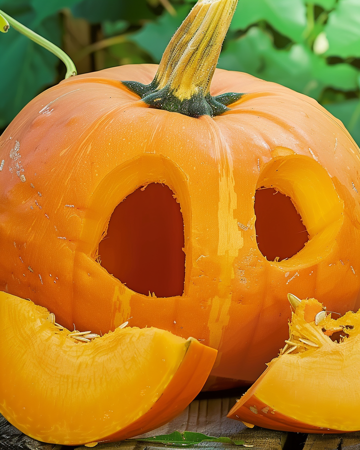 Jack O Lantern Pumpkin Seeds Cucurbita Pepo Halloween Decoration