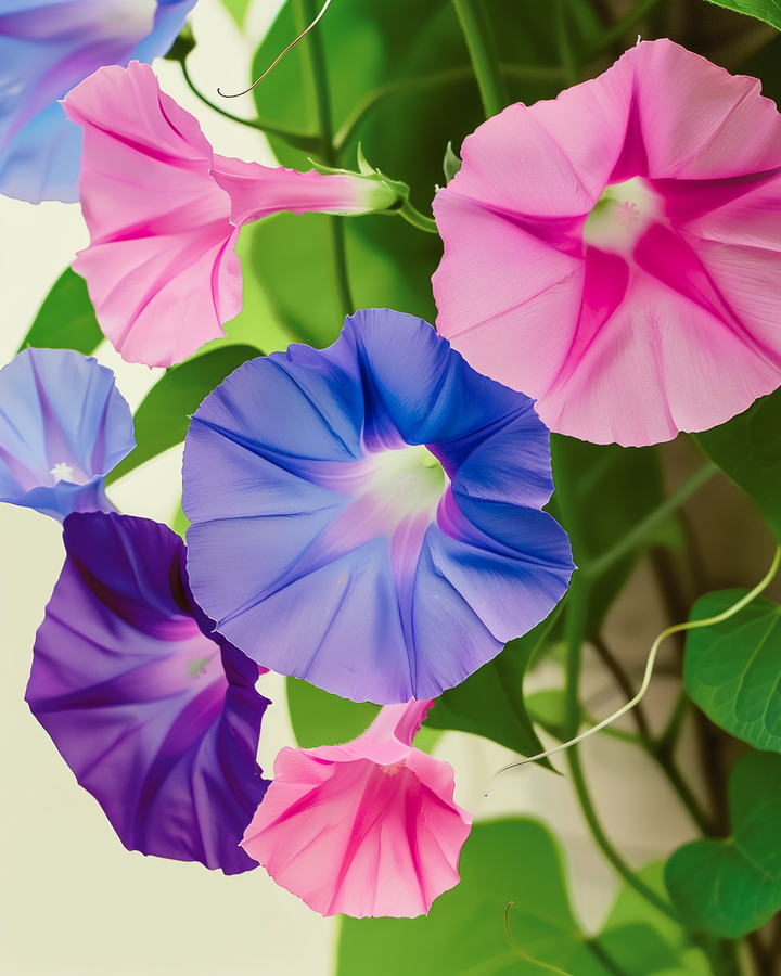 Organic Climbing Bindweed Ipomoea Purpurea Flower Seeds Mixed