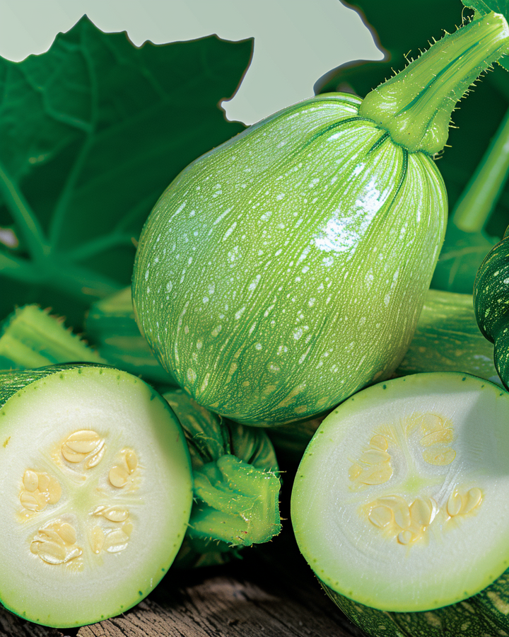 Round Zucchini Seeds Cucurbita Pepo Zucchino Tondo Chiaro