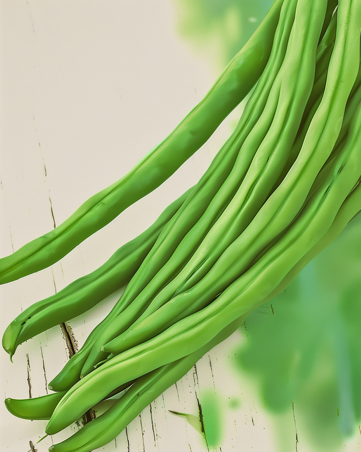 Organic Pole Bean Seeds Phaseolus Vulgaris Compass Stringless Variety