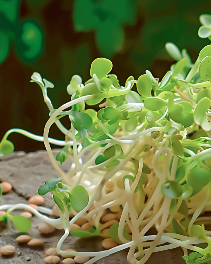 Organic Sprouting Lentils Seeds Lens Culinaris Sprouting Vegetable Variety