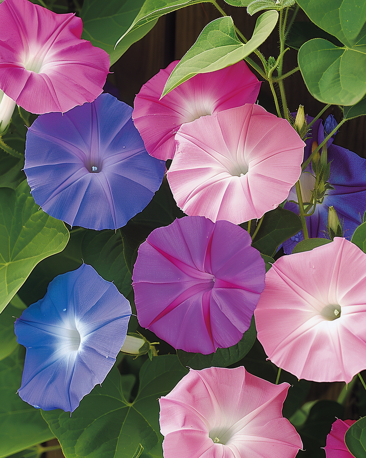 Climbing Morning Glory Seeds Ipomoea Purpurea Mixed Colors