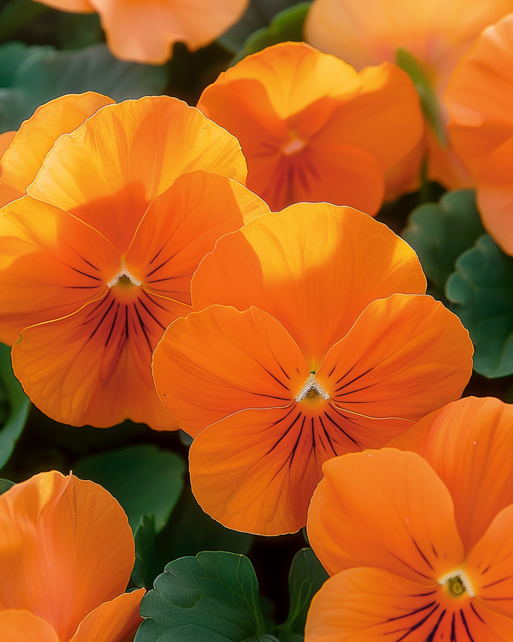 Giant Viola Seeds Viola Wittrockiana Swiss Giants Oranjezon Flowers