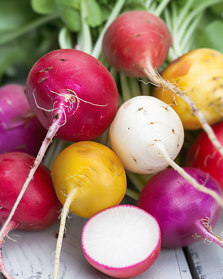 Round Radish Seeds Raphanus Sativus Mixed Varieties