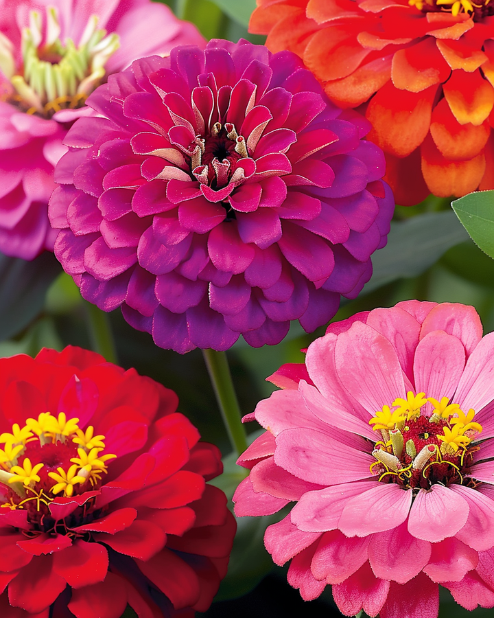 Zinnia Dahlia Flower Seeds Zinnia Elegans Large Double Blooms