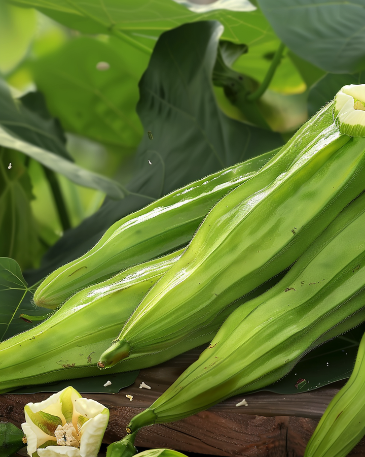 Okra Clemson Spineless Seeds Abelmoschus Esculentus Vegetable Variety