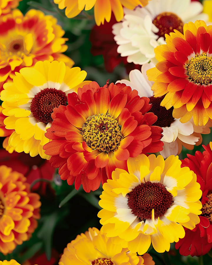 Mixed Marigold Seeds Chrysanthemum Carinatum Annual Flowers