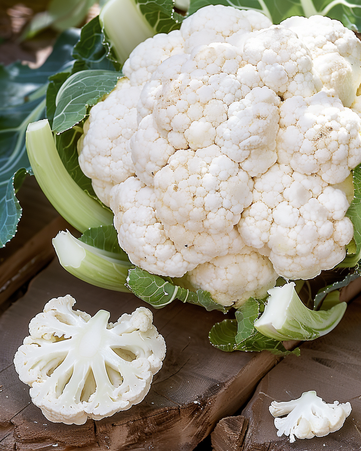 Cauliflower Seeds Alpha 7 Brassica Oleracea Var. Botrytis White Heads