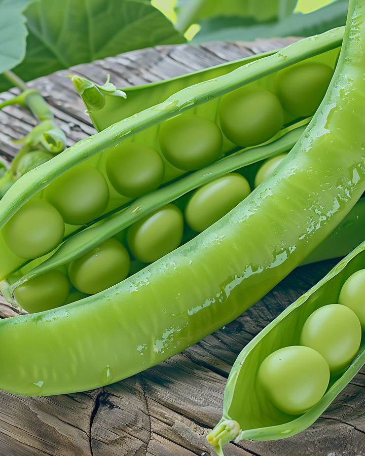 Sugar Snap Peas Seeds Pisum Sativum Market Conqueror Variety