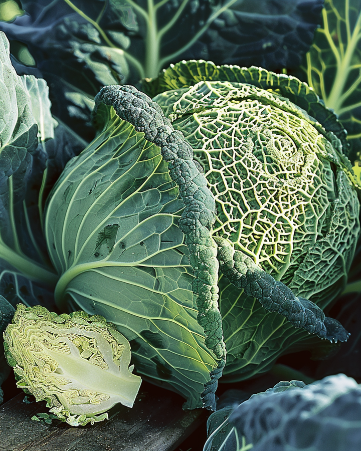 Savoy Cabbage Winterkoning 2 Brassica Oleracea Seeds Vegetables