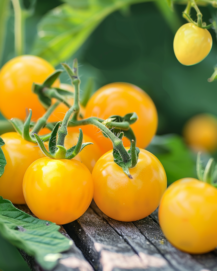 Yellow Cherry Tomato Seeds Solanum Lycopersicum Yellow Cereza Variety