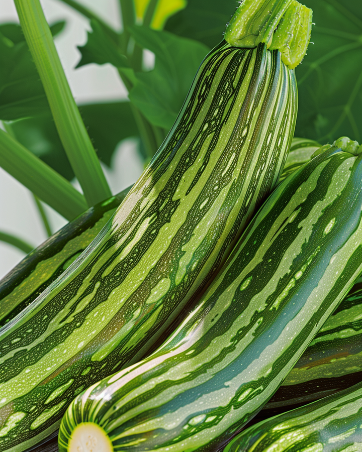 Zucchini Striato D'Italia Seeds Cucurbita Pepo Vegetable Variety
