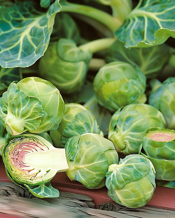 Brussels Sprouts Seeds Red Vein Brassica Oleracea Variety