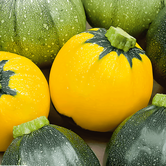 Round Courgette Seeds Cucurbita Pepo Mixed Color Varieties