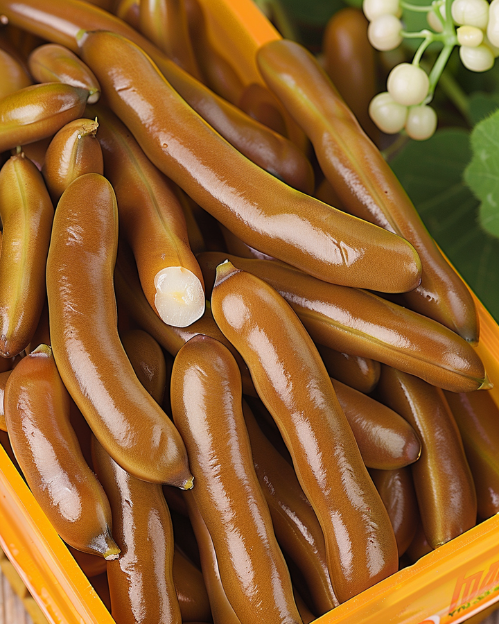 Brown Pole Beans Seeds Phaseolus Vulgaris Stambonen North Holland