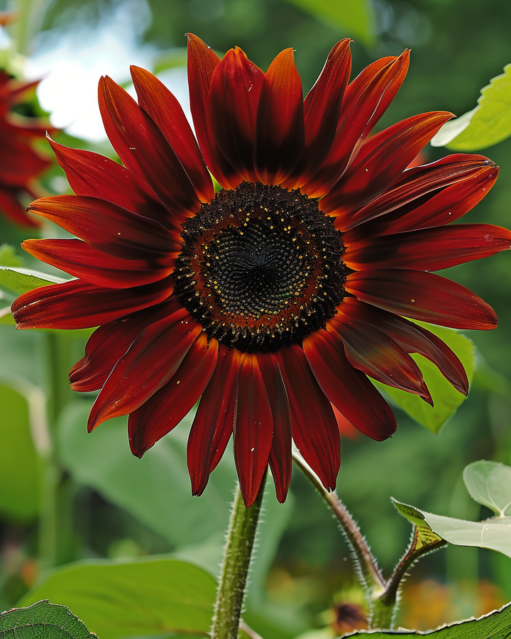 Sunflower Evening Sun Helianthus Annuus Seeds Red Annual Flowers