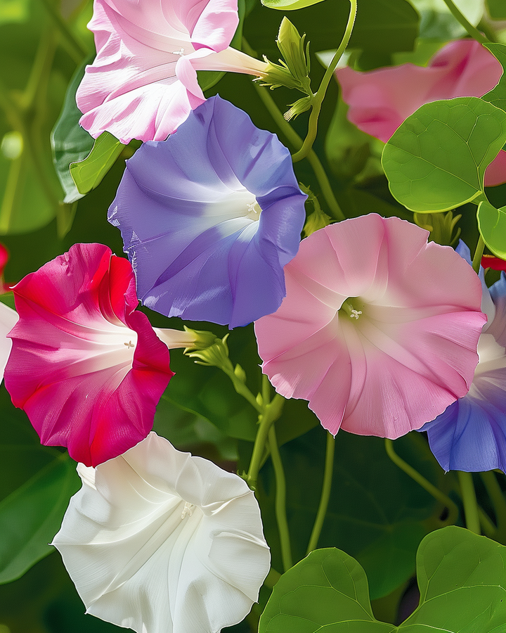 Climbing Morning Glory Seeds Ipomoea Purpurea Mixed Colors