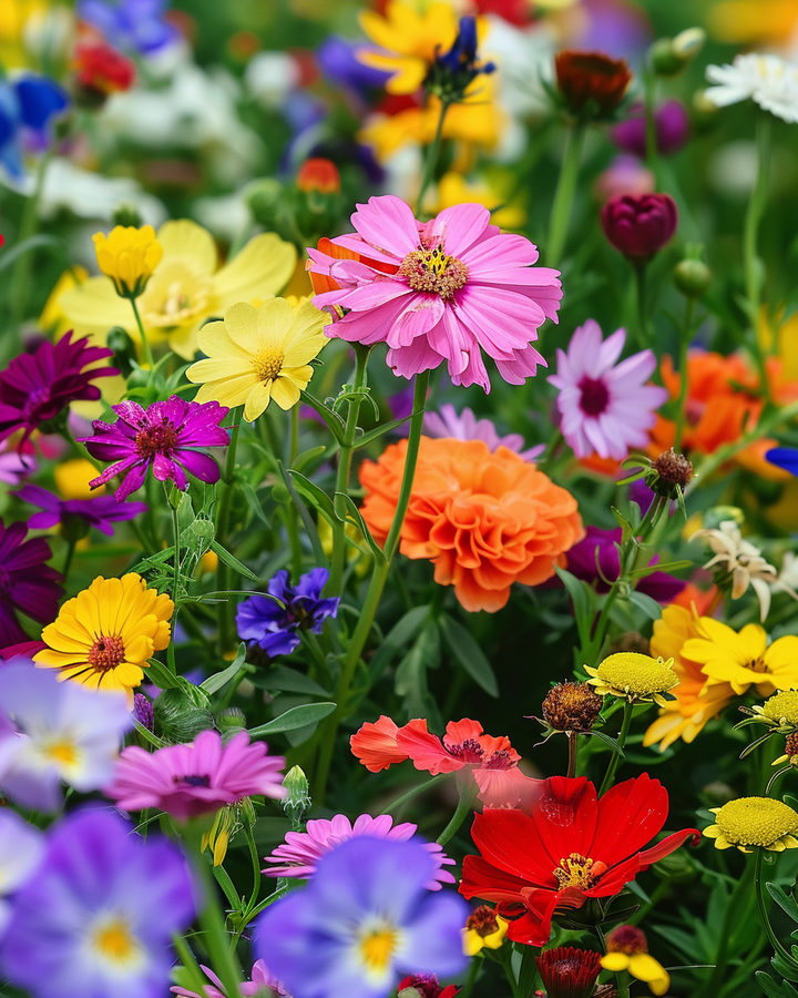Summer Flower Seeds Summerflowers Annual Mixture Colorful Blooms