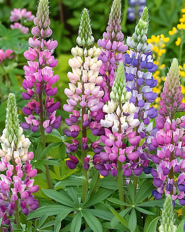 Russell's Hybrids Lupine Seeds Lupinus Polyphyllus Mixed Colors